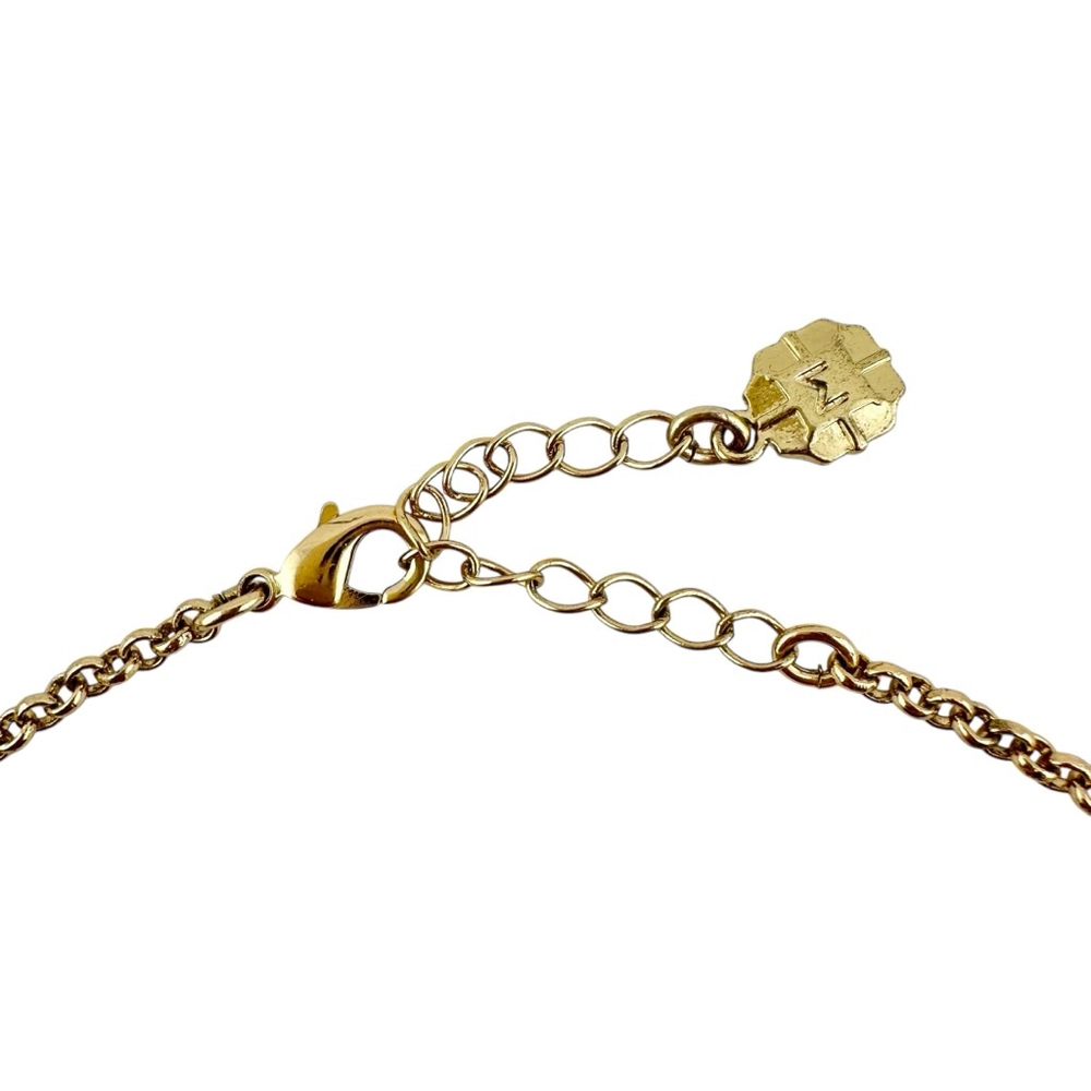 Womens Necklace Reddish Brown with Gold Tone Chain - Picture 9 of 10